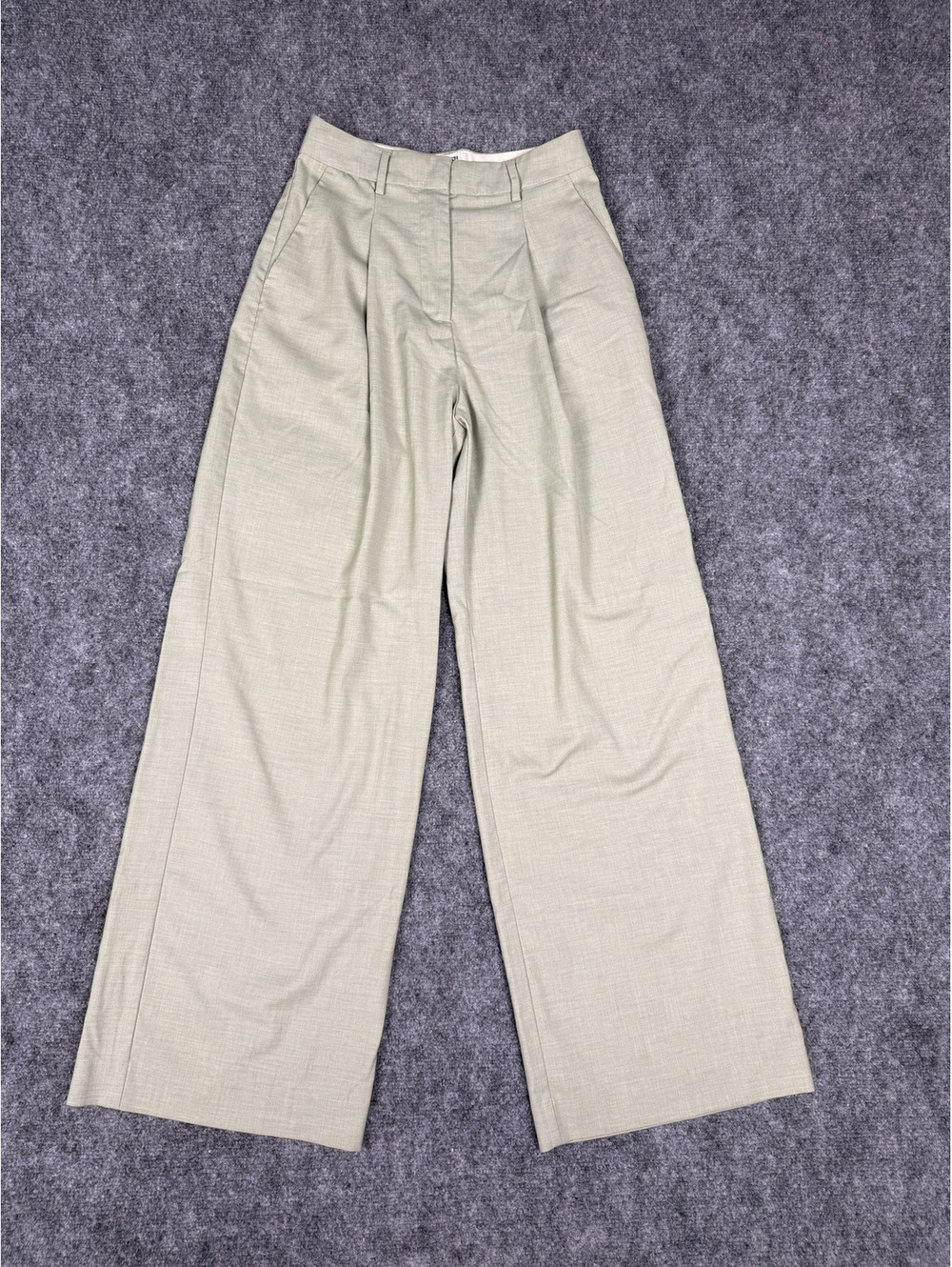 Scotch & Soda Rose Wide-Leg Trousers in Light Green